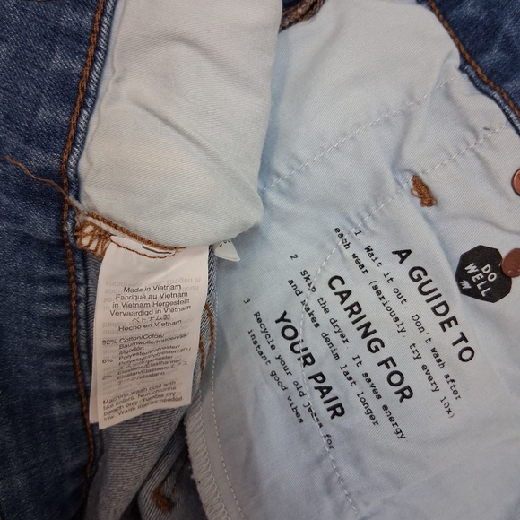 Madewell Medium Blue Cropped Bootcut Jeans Size 26 - Picture 11 of 16